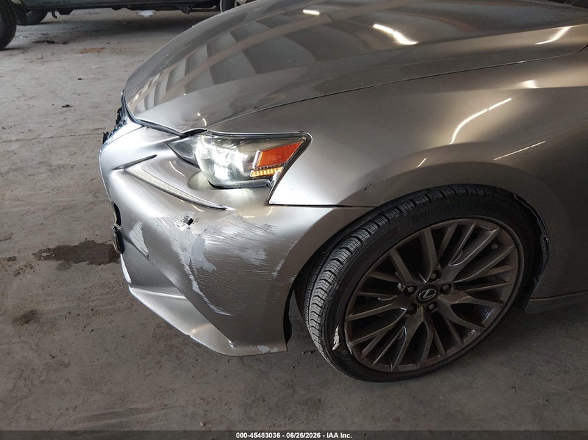 2015 Lexus Is VIN JTHBF1D23F5061569 IAAI salvage auction — FRONT & REAR, Salvage (Tennessee), sold $3,500 on 2026-07-20 (photo 6)