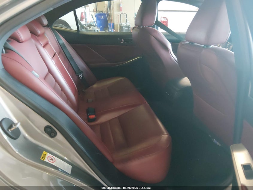 2015 Lexus Is VIN JTHBF1D23F5061569 IAAI salvage auction — FRONT & REAR, Salvage (Tennessee), sold $3,500 on 2026-07-20 (photo 8)