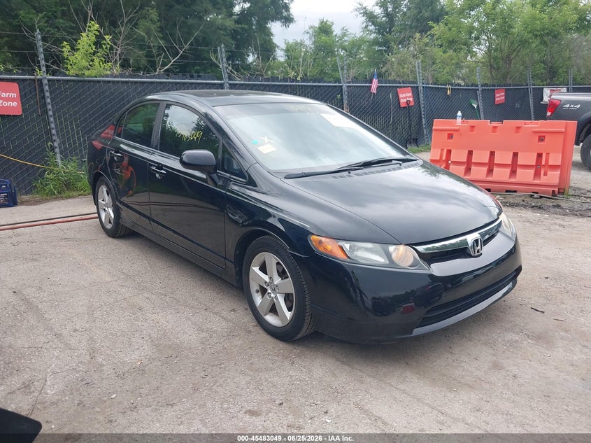 2008 Honda Civic VIN 1HGFA16978L022625 IAAI salvage auction — SIDE, Salvage (Kansas), sold $2,000 on 2026-07-12 (photo 1)