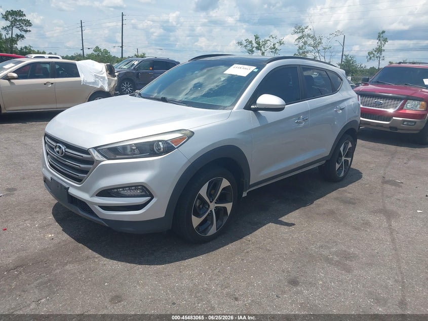 2016 Hyundai Tucson VIN KM8J3CA26GU126410 IAAI salvage auction — REAR END, Rebuildable (Florida), sold $2,050 on 2026-07-28 (photo 2)