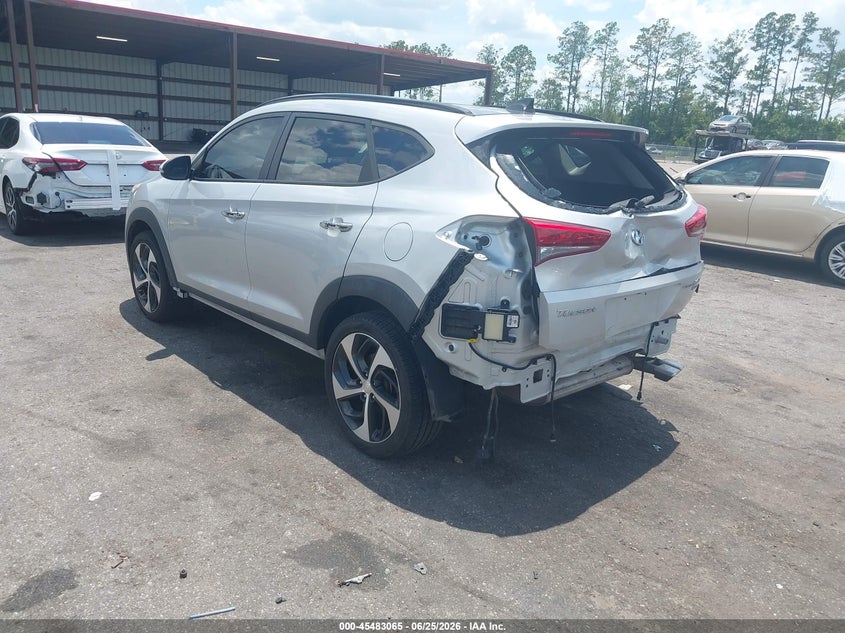 2016 Hyundai Tucson VIN KM8J3CA26GU126410 IAAI salvage auction — REAR END, Rebuildable (Florida), sold $2,050 on 2026-07-28 (photo 3)
