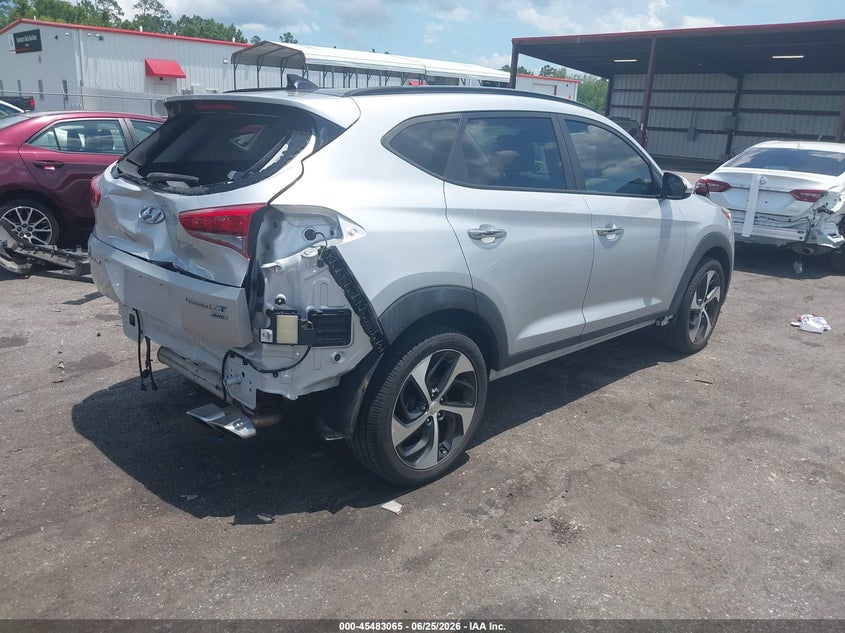 2016 Hyundai Tucson VIN KM8J3CA26GU126410 IAAI salvage auction — REAR END, Rebuildable (Florida), sold $2,050 on 2026-07-28 (photo 4)