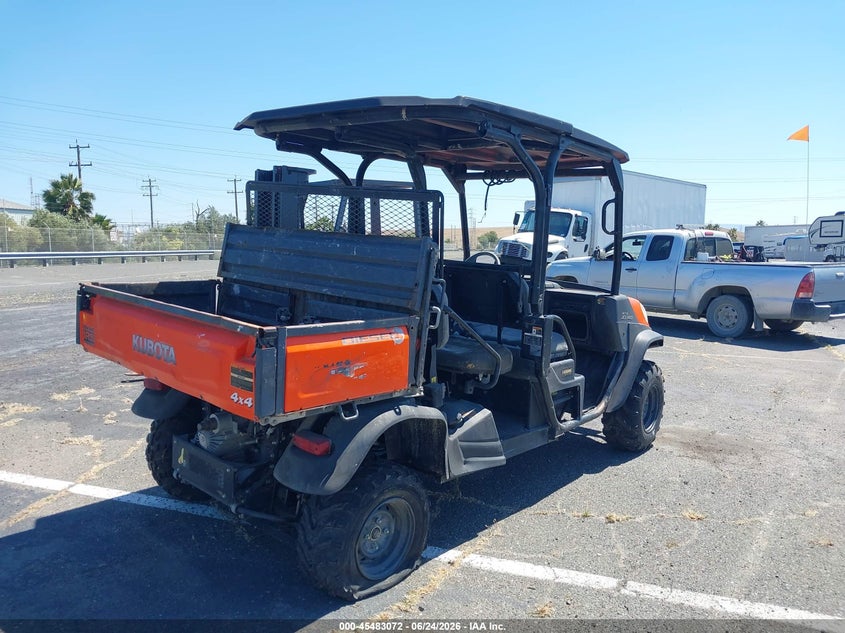 2018 Kabota Rtv900 VIN A5KD2GDBCJG023494 IAAI salvage auction — MECHANICAL, Certificate Of Origin (California), sold $850 on 2026-07-13 (photo 4)