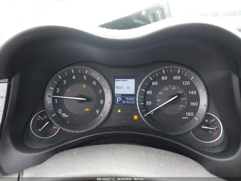 2013 Infiniti M VIN JN1BY1AP1DM513844 IAAI salvage auction — LEFT SIDE, Salvage Title, sold $1,000 on 2026-07-17 (photo 7)