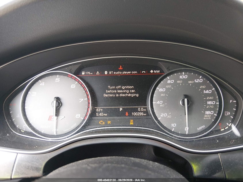 2016 Audi S7 VIN WAUW2AFC2GN100557 IAAI salvage auction — FRONT END, Salvage (Ohio), sold $2,750 on 2026-07-28 (photo 7)