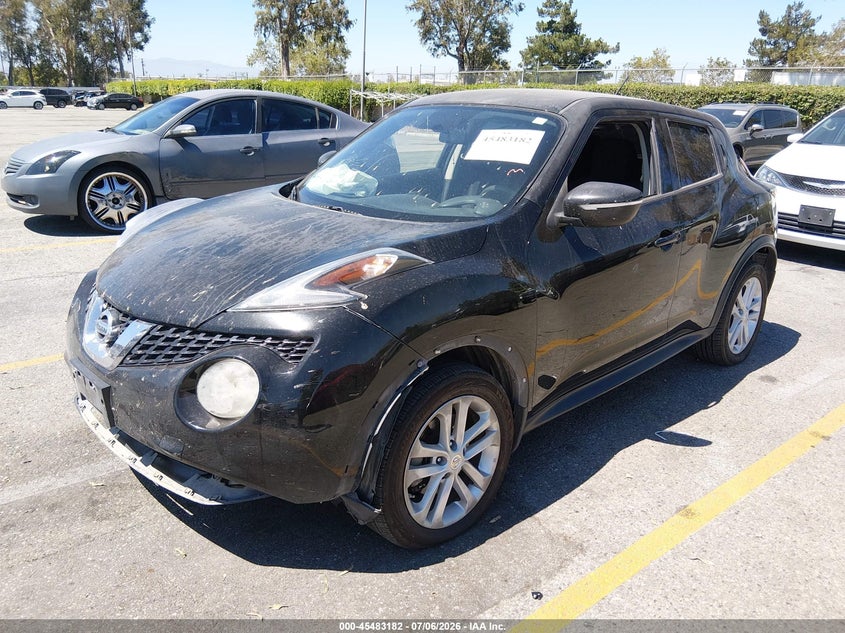 2016 Nissan Juke VIN JN8AF5MRXGT604175 IAAI salvage auction — FRONT END, Salvage (California), sold $100 on 2026-07-28 (photo 2)
