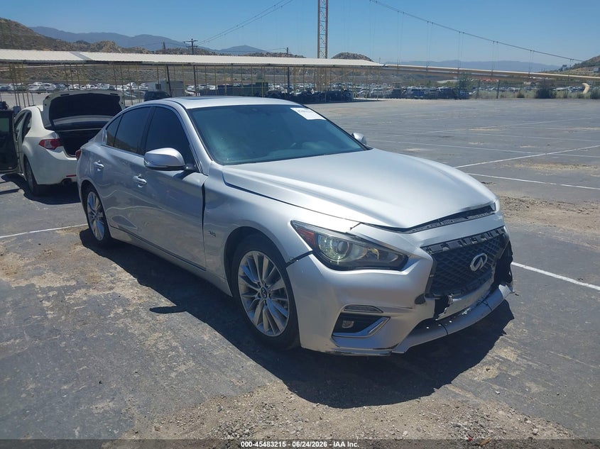 2020 Infiniti Q50 VIN JN1EV7AP6LM208010 IAAI salvage auction — NORMAL WEAR, Salvage Title - Dealer (California), sold $3,350 on 2026-07-29 (photo 1)