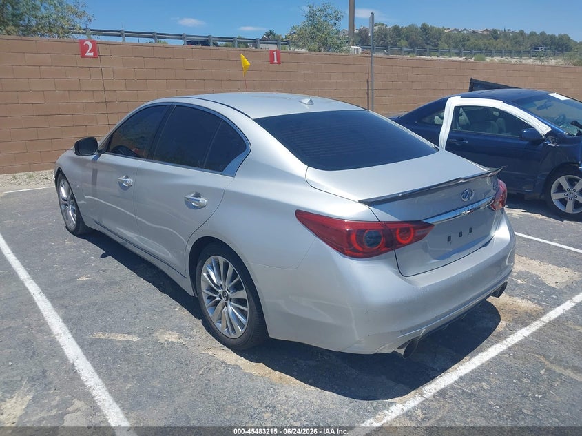 2020 Infiniti Q50 VIN JN1EV7AP6LM208010 IAAI salvage auction — NORMAL WEAR, Salvage Title - Dealer (California), sold $3,350 on 2026-07-29 (photo 3)