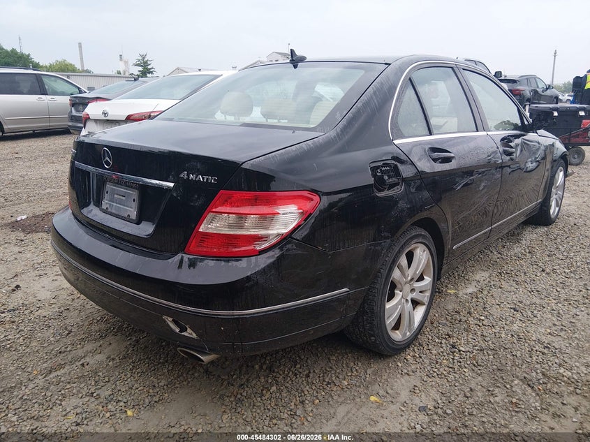 2008 Mercedes-benz C-klasse VIN WDDGF81X38F191516 IAAI salvage auction — RIGHT SIDE, Salvage (Ohio), sold $500 on 2026-07-21 (photo 4)