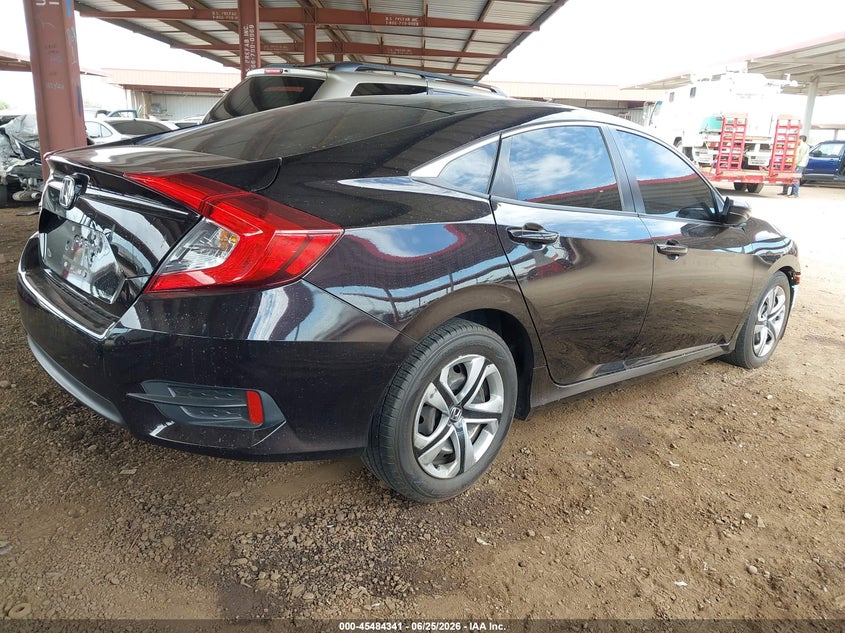 2016 Honda Civic VIN 19XFC2F54GE009107 IAAI salvage auction — ALL OVER, Salvage (Arizona), sold $2,650 on 2026-08-02 (photo 4)