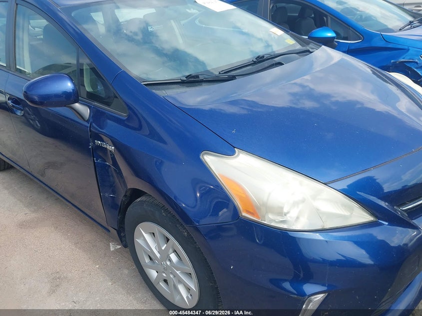 2012 Toyota Prius v VIN JTDZN3EU3C3164917 IAAI salvage auction — NORMAL WEAR, Original (Ohio), sold $3,150 on 2026-07-28 (photo 6)