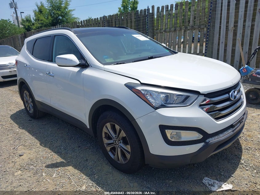 2016 Hyundai Santa fe VIN 5XYZU3LB0GG376485 IAAI salvage auction — NORMAL WEAR, Clear (Virginia), sold $1,900 on 2026-07-13 (photo 1)