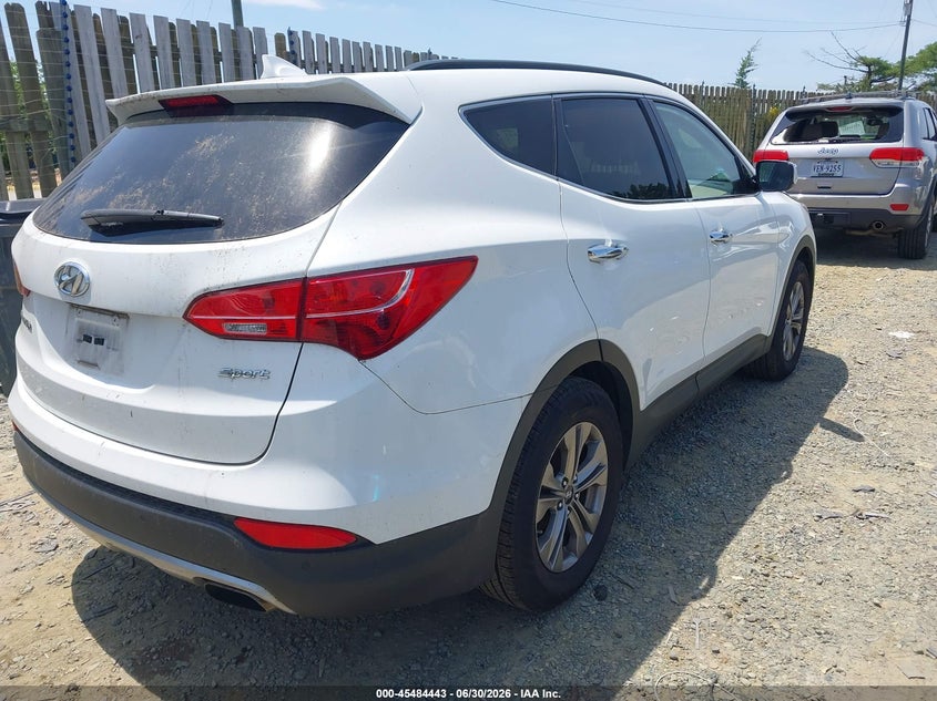 2016 Hyundai Santa fe VIN 5XYZU3LB0GG376485 IAAI salvage auction — NORMAL WEAR, Clear (Virginia), sold $1,900 on 2026-07-13 (photo 4)