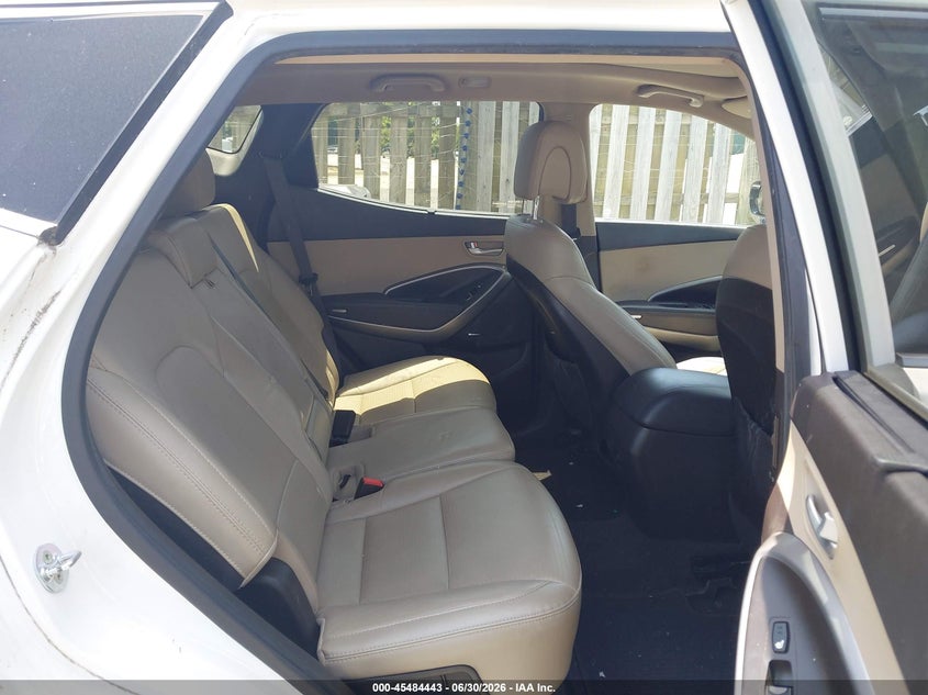 2016 Hyundai Santa fe VIN 5XYZU3LB0GG376485 IAAI salvage auction — NORMAL WEAR, Clear (Virginia), sold $1,900 on 2026-07-13 (photo 8)