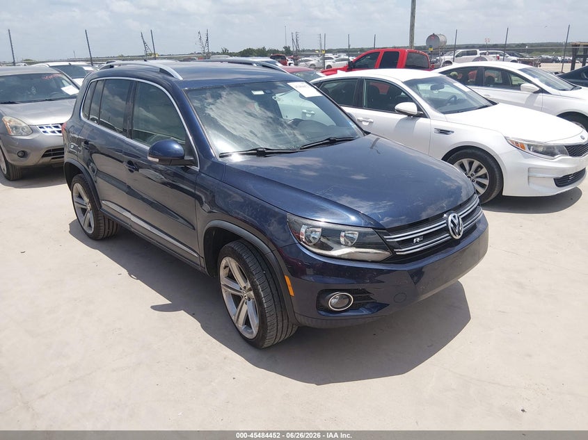 2016 Volkswagen Tiguan VIN WVGBV7AX3GW058329 IAAI salvage auction — FRONT & REAR, Clear (New Jersey), sold $2,500 on 2026-07-14 (photo 1)