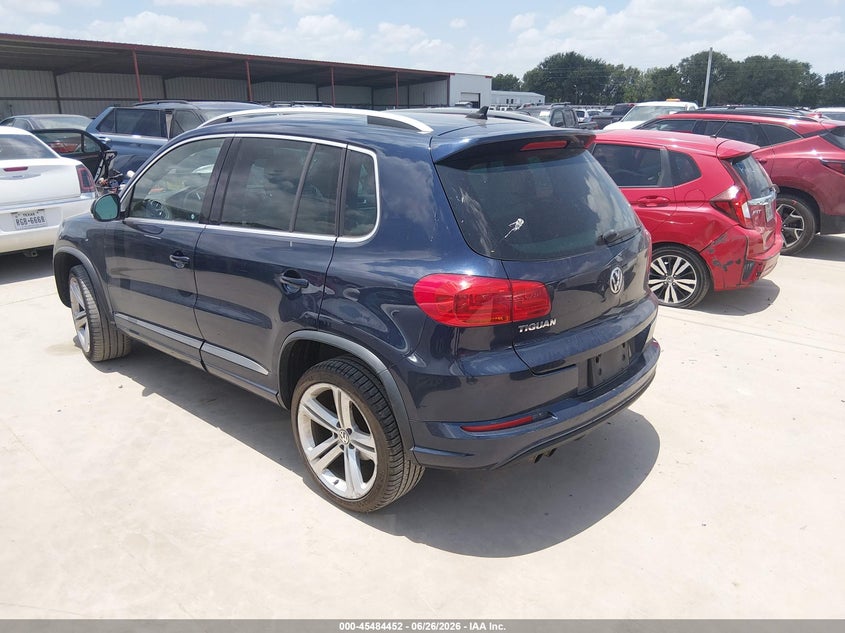 2016 Volkswagen Tiguan VIN WVGBV7AX3GW058329 IAAI salvage auction — FRONT & REAR, Clear (New Jersey), sold $2,500 on 2026-07-14 (photo 3)