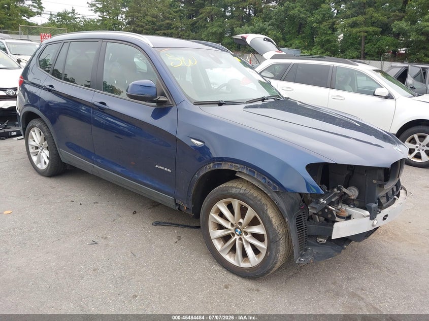 2016 BMW X3 VIN 5UXWX9C50G0D91387 IAAI salvage auction — FRONT END, Mv-907A (New York), sold $1,350 on 2026-07-10 (photo 1)