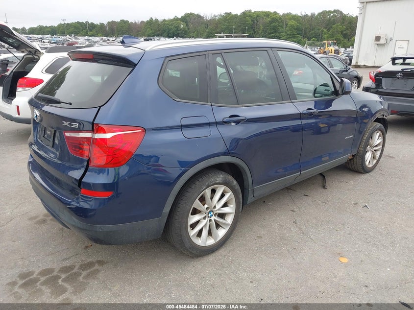 2016 BMW X3 VIN 5UXWX9C50G0D91387 IAAI salvage auction — FRONT END, Mv-907A (New York), sold $1,350 on 2026-07-10 (photo 4)