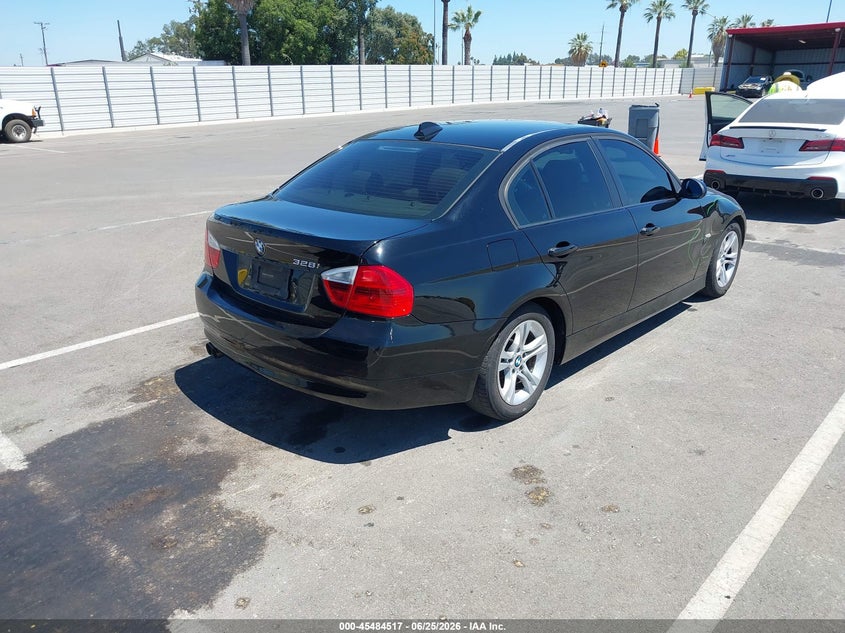 2008 BMW 3 series VIN WBAVA37568NL50461 IAAI salvage auction — RIGHT SIDE, Salvage (California), sold $950 on 2026-07-14 (photo 4)