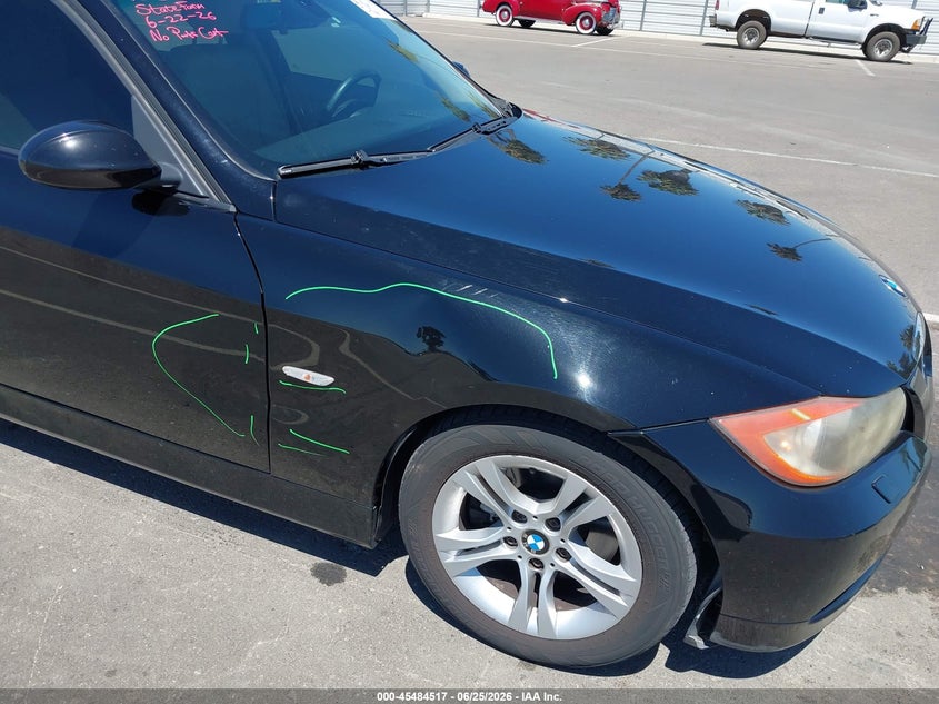 2008 BMW 3 series VIN WBAVA37568NL50461 IAAI salvage auction — RIGHT SIDE, Salvage (California), sold $950 on 2026-07-14 (photo 6)
