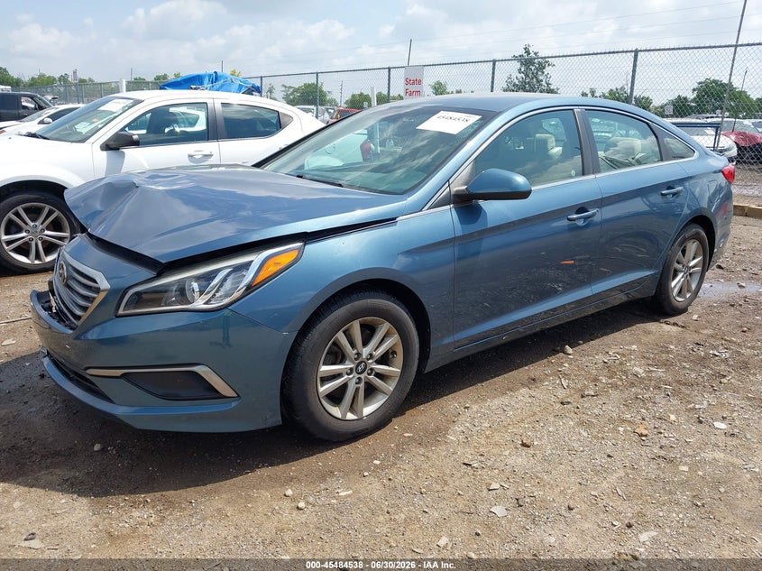 2016 Hyundai Sonata VIN 5NPE24AFXGH390841 IAAI salvage auction — FRONT END, Salvage (Ohio), sold $825 on 2026-07-10 (photo 2)