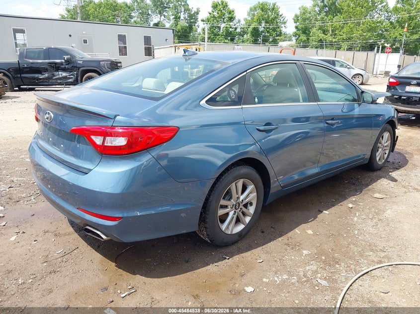 2016 Hyundai Sonata VIN 5NPE24AFXGH390841 IAAI salvage auction — FRONT END, Salvage (Ohio), sold $825 on 2026-07-10 (photo 4)