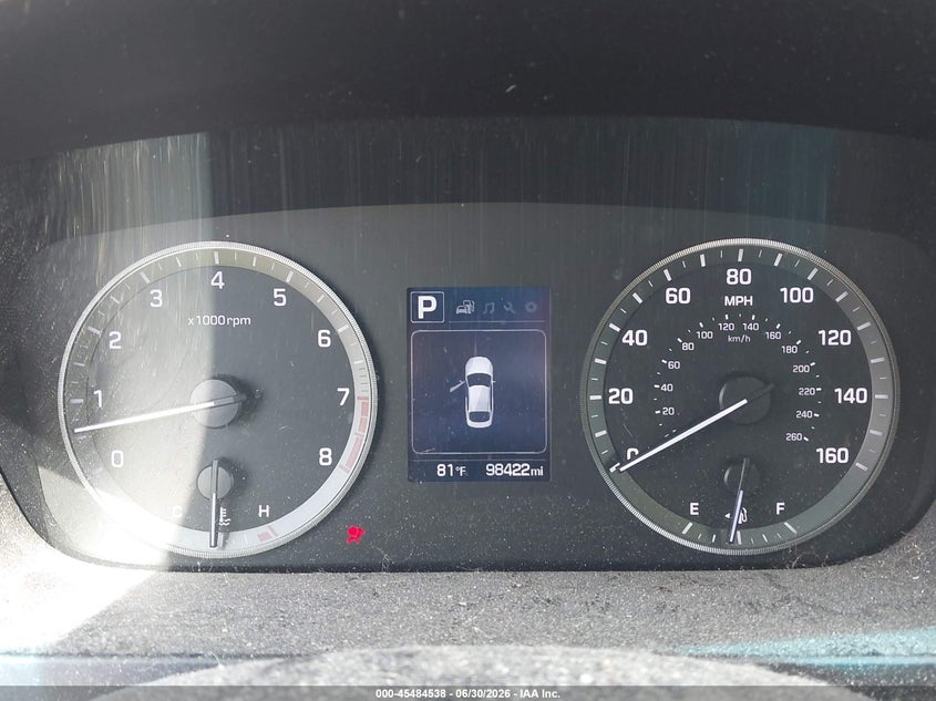 2016 Hyundai Sonata VIN 5NPE24AFXGH390841 IAAI salvage auction — FRONT END, Salvage (Ohio), sold $825 on 2026-07-10 (photo 7)
