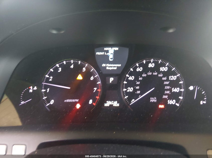 2011 Lexus Ls VIN JTHBL5EF3B5106991 IAAI salvage auction — SIDE, Salvage (Arizona), sold $75 on 2026-07-28 (photo 7)