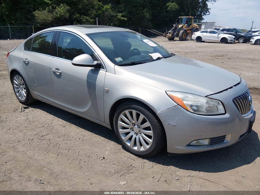 2011 Buick Regal VIN W04GS5EC5B1003296 IAAI salvage auction — FRONT & REAR, Clear (Massachusetts), sold $775 on 2026-07-14 (photo 1)