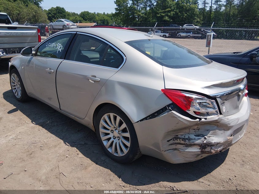 2011 Buick Regal VIN W04GS5EC5B1003296 IAAI salvage auction — FRONT & REAR, Clear (Massachusetts), sold $775 on 2026-07-14 (photo 3)