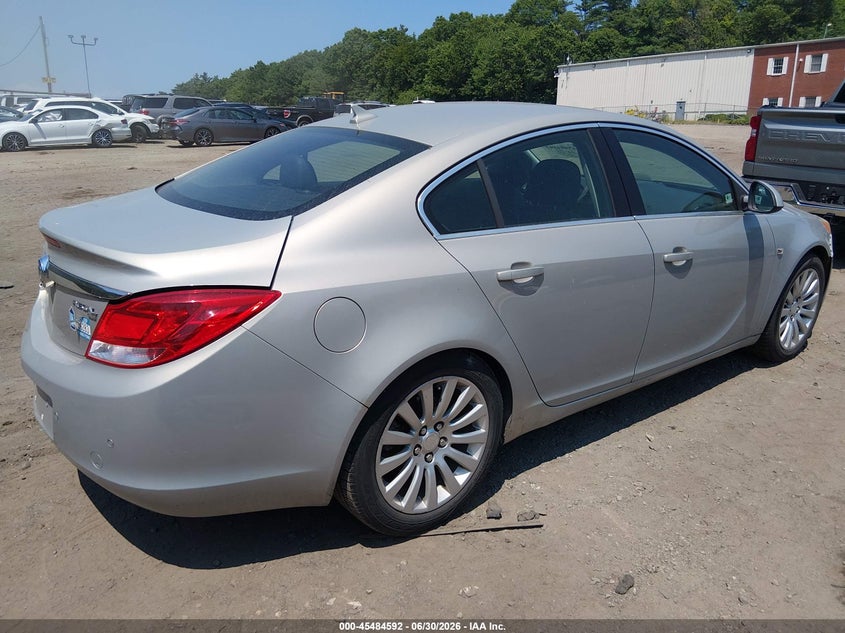 2011 Buick Regal VIN W04GS5EC5B1003296 IAAI salvage auction — FRONT & REAR, Clear (Massachusetts), sold $775 on 2026-07-14 (photo 4)