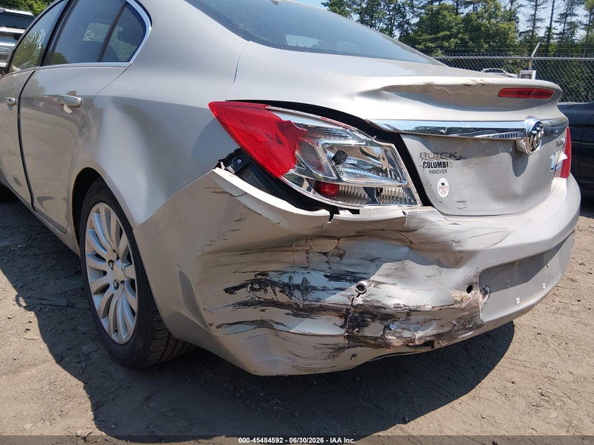2011 Buick Regal VIN W04GS5EC5B1003296 IAAI salvage auction — FRONT & REAR, Clear (Massachusetts), sold $775 on 2026-07-14 (photo 6)