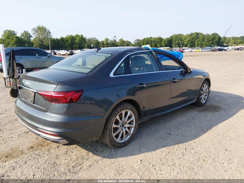 2020 Audi A4 VIN WAUGMAF43LN009251 IAAI salvage auction — SIDE, Rebuildable (Florida), sold $6,200 on 2026-07-28 (photo 4)