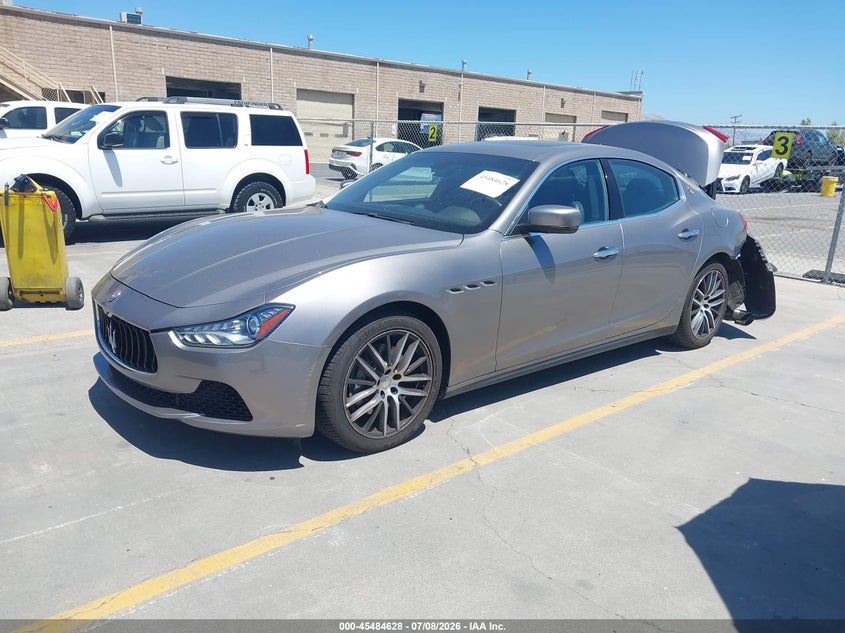 2016 Maserati Ghibli VIN ZAM57XSA4G1167039 IAAI salvage auction — REAR END, Salvage Title, sold $6,950 on 2026-08-03 (photo 2)