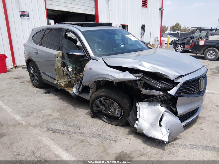 2024 Acura Mdx VIN 5J8YE1H00RL019966 IAAI salvage auction — RIGHT FRONT, Salvage (California), sold $10,750 on 2026-07-27 (photo 1)