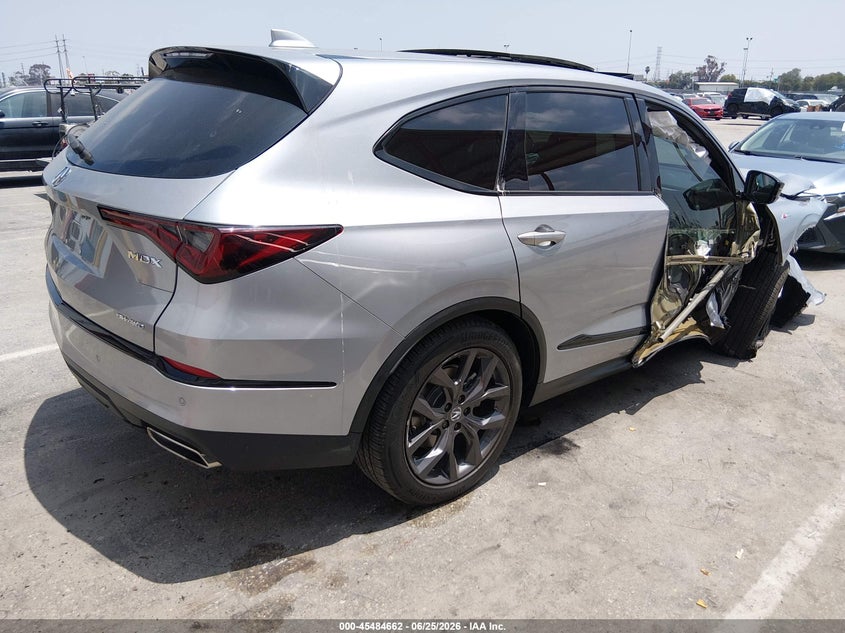 2024 Acura Mdx VIN 5J8YE1H00RL019966 IAAI salvage auction — RIGHT FRONT, Salvage (California), sold $10,750 on 2026-07-27 (photo 4)