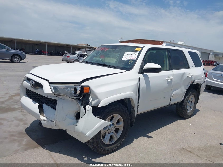 2017 Toyota 4runner VIN JTEBU5JR2H5413314 IAAI salvage auction — FRONT END, Original (Texas), sold $7,700 on 2026-08-21 (photo 2)