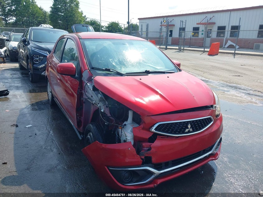 2019 Mitsubishi Mirage VIN ML32A3HJ3KH011585 IAAI salvage auction — FRONT END, Salvage (North Carolina), sold $1,350 on 2026-07-16 (photo 1)