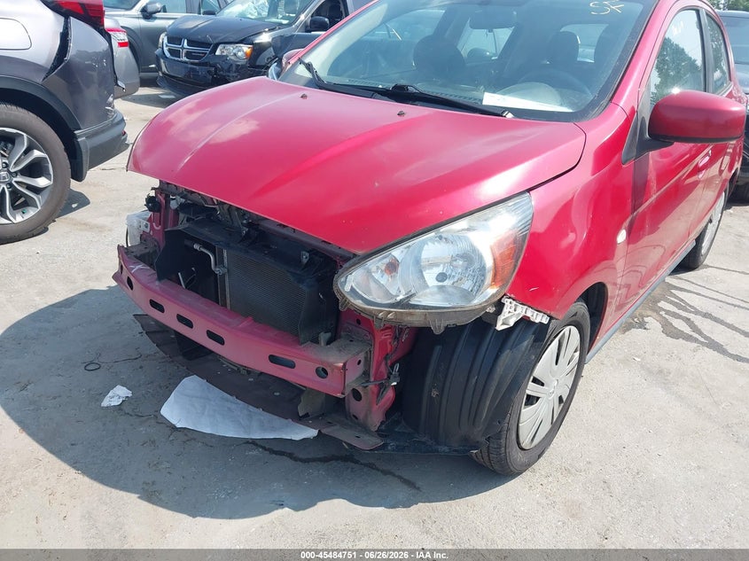 2019 Mitsubishi Mirage VIN ML32A3HJ3KH011585 IAAI salvage auction — FRONT END, Salvage (North Carolina), sold $1,350 on 2026-07-16 (photo 6)