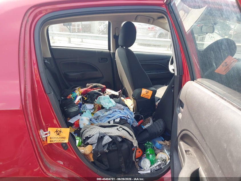 2019 Mitsubishi Mirage VIN ML32A3HJ3KH011585 IAAI salvage auction — FRONT END, Salvage (North Carolina), sold $1,350 on 2026-07-16 (photo 8)