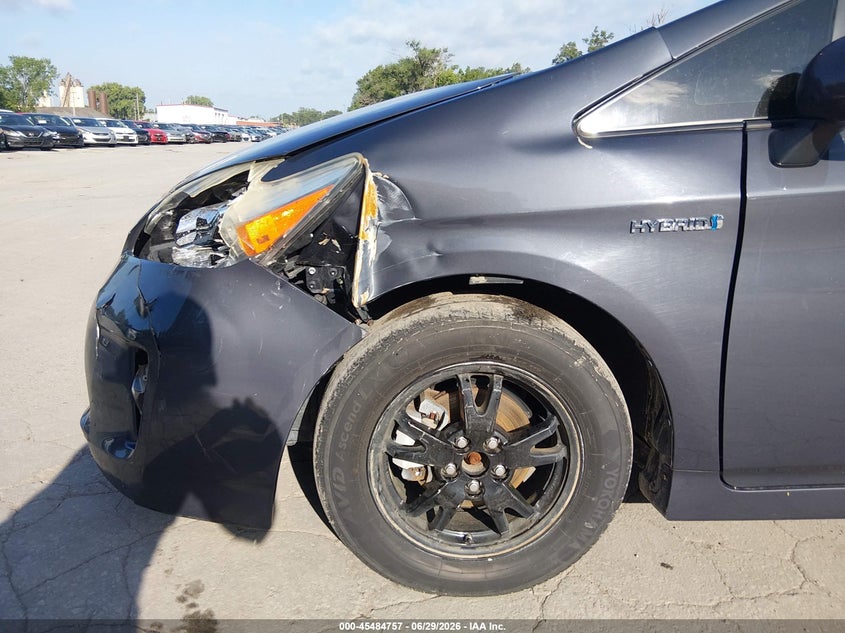 2014 Toyota Prius VIN JTDKN3DU0E1754316 IAAI salvage auction — LEFT FRONT, Salvage (Kansas), sold $1,400 on 2026-07-22 (photo 6)