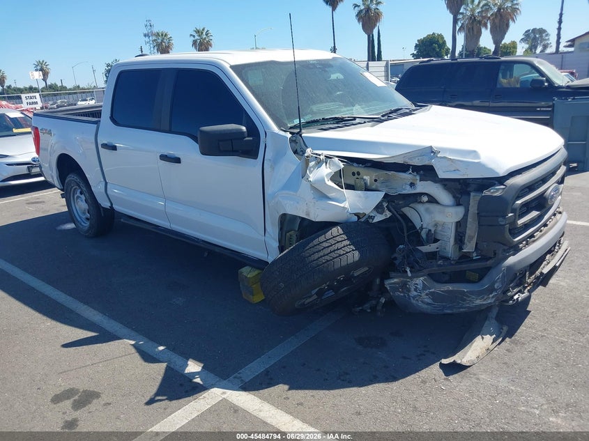 2021 Ford F-150 VIN 1FTEW1EB1MKE76417 IAAI salvage auction — RIGHT FRONT, Salvage (California), sold $7,400 on 2026-08-01 (photo 1)
