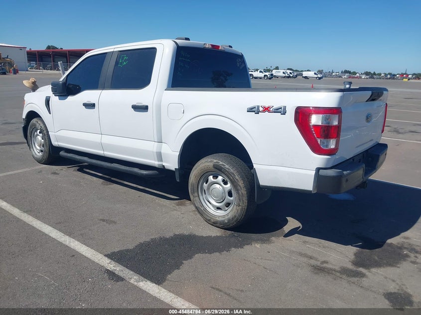 2021 Ford F-150 VIN 1FTEW1EB1MKE76417 IAAI salvage auction — RIGHT FRONT, Salvage (California), sold $7,400 on 2026-08-01 (photo 3)