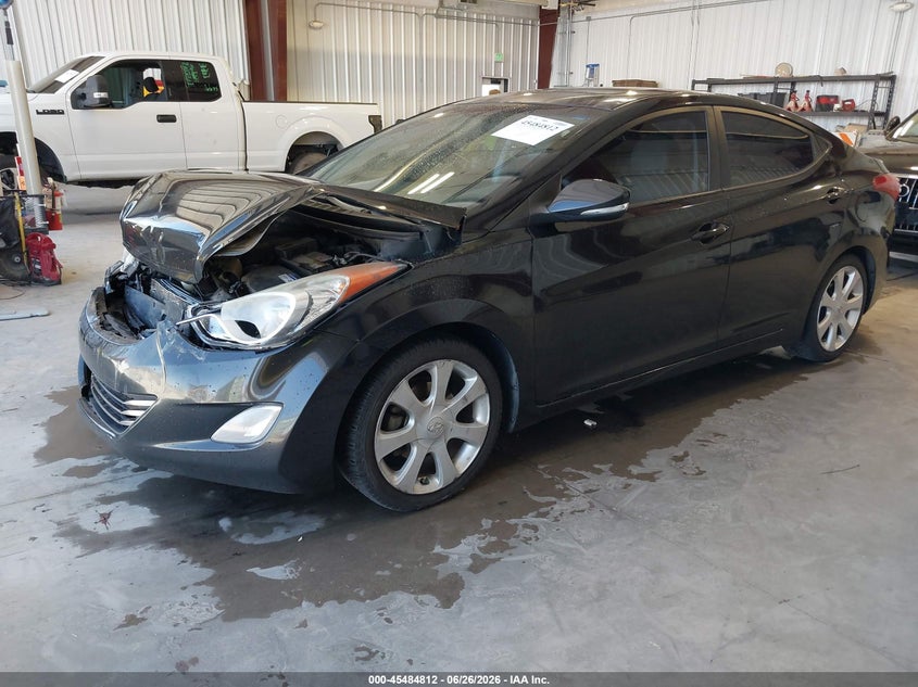 2013 Hyundai Elantra VIN KMHDH4AE8DU499362 IAAI salvage auction — FRONT END, Salvage (Utah), sold $25 on 2026-07-29 (photo 2)