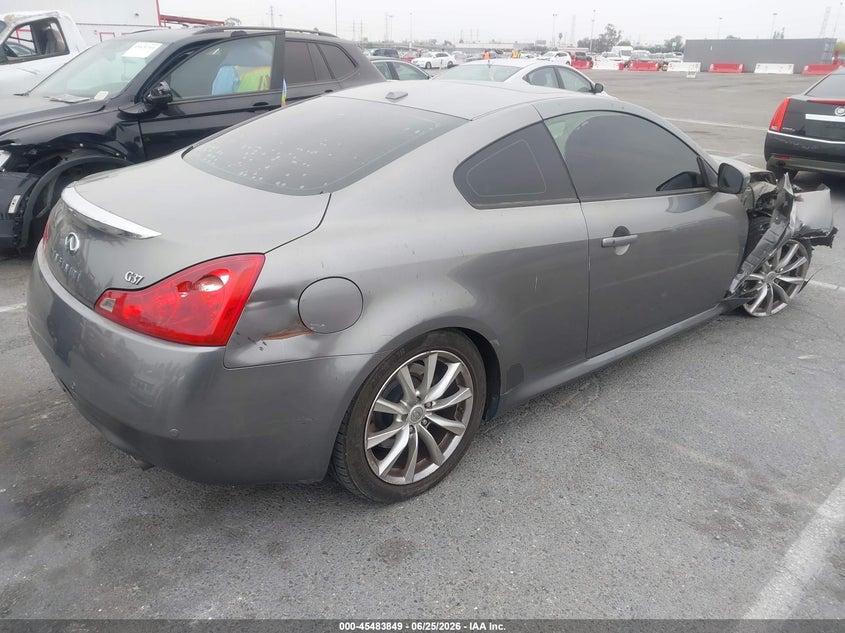 2013 Infiniti G VIN JN1CV6EK5DM921305 IAAI salvage auction — FRONT & REAR, Salvage (California), sold $950 on 2026-07-30 (photo 4)