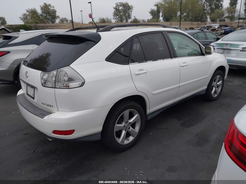 2007 Lexus Rx 350 VIN JTJGK31U670007344 IAAI salvage auction — FRONT END, Salvage Certificate (California), sold $2,850 on 2026-07-17 (photo 4)