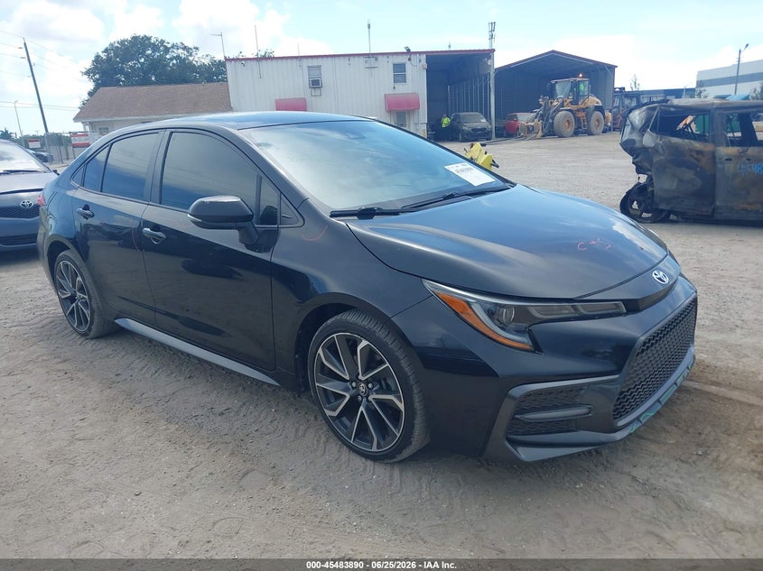 2021 Toyota Corolla VIN JTDS4MCEXMJ070164 IAAI salvage auction — SIDE, Salvage Title, sold $5,100 on 2026-07-21 (photo 1)