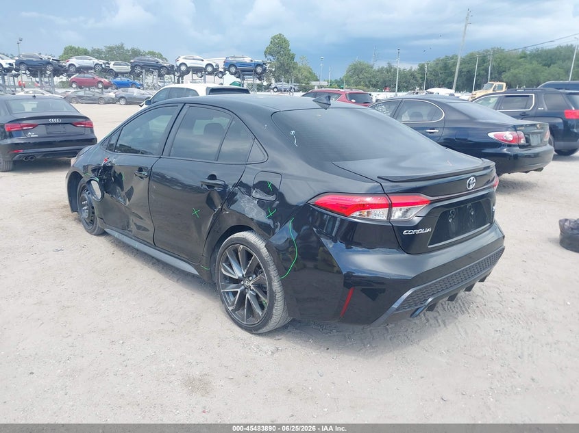 2021 Toyota Corolla VIN JTDS4MCEXMJ070164 IAAI salvage auction — SIDE, Salvage Title, sold $5,100 on 2026-07-21 (photo 3)