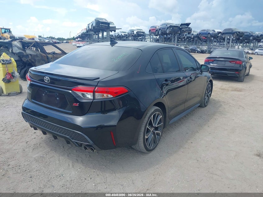 2021 Toyota Corolla VIN JTDS4MCEXMJ070164 IAAI salvage auction — SIDE, Salvage Title, sold $5,100 on 2026-07-21 (photo 4)