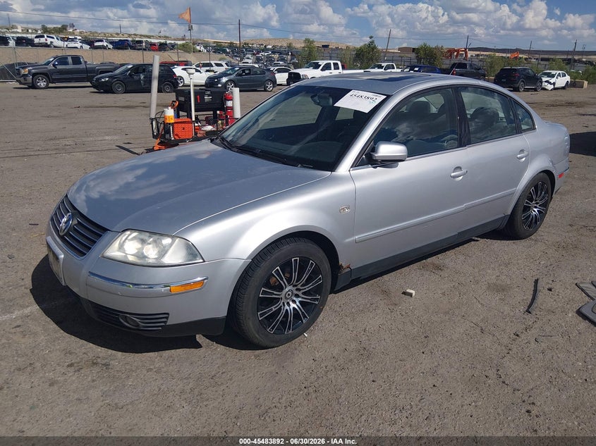 2002 Volkswagen Passat VIN WVWTH63BX2P246456 IAAI salvage auction — NORMAL WEAR, Clear (New Mexico), sold $375 on 2026-07-06 (photo 2)